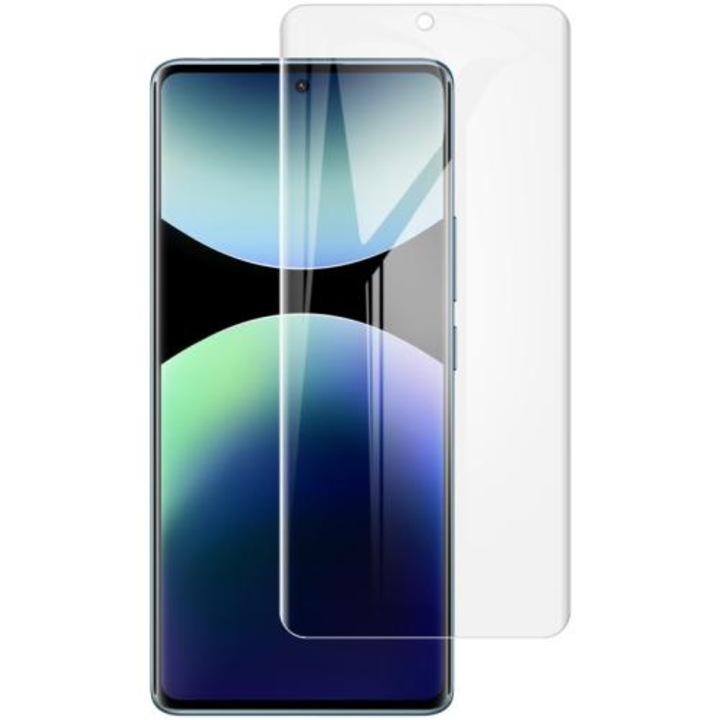 Скрийн протектор за Xiaomi Redmi Note 14 Pro 5G, Premium Hydrogel, Anti-Fingerprint, Regenerable, Compatible with Fingerprint Sensor, Complete Kit Kit, Transparent