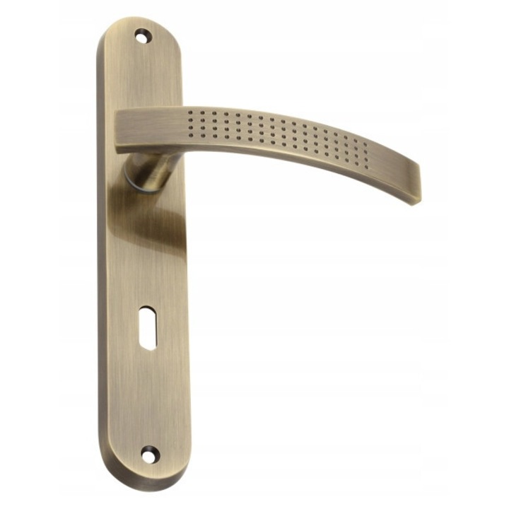 Klamka wewnętrzna mosiądz antyczny Gamet, komplet, 72mm, 0,4kg