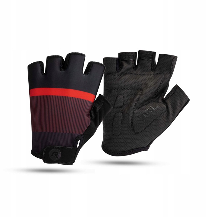 Manusi sport Rogelli HERO II, material Dynaflex, cu gel si spuma, negru, marime S