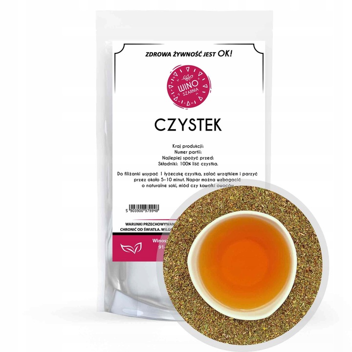 Ceai de plante uscate de cist, winoszarnia, 1 kg