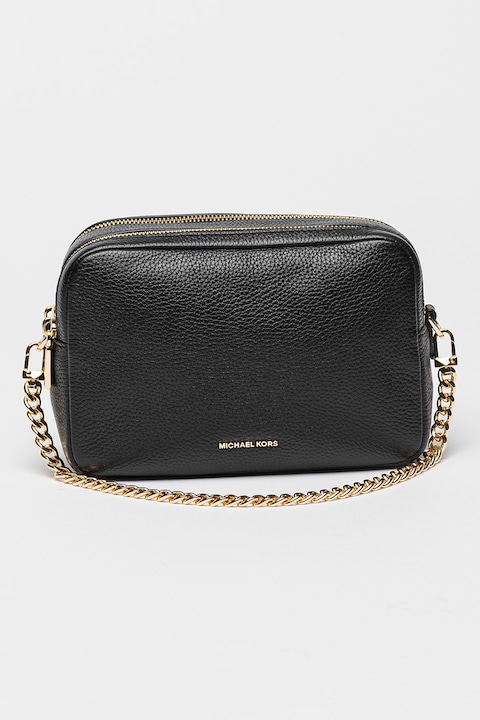 Michael Kors, Geanta crossbody de piele Bryant, Negru