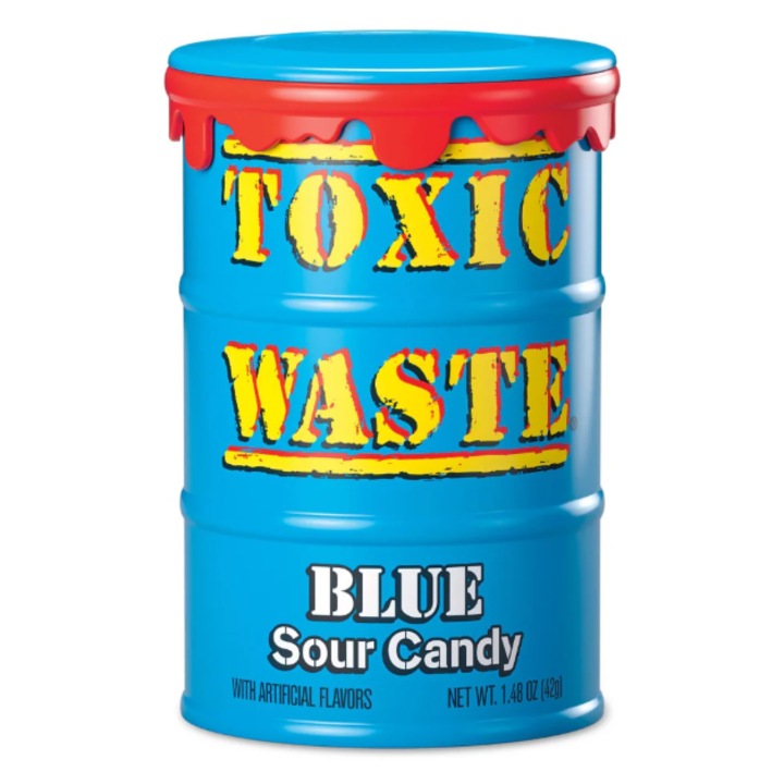 Toxic Waste Blue Sour Candy, Bomboane Acre 42 g