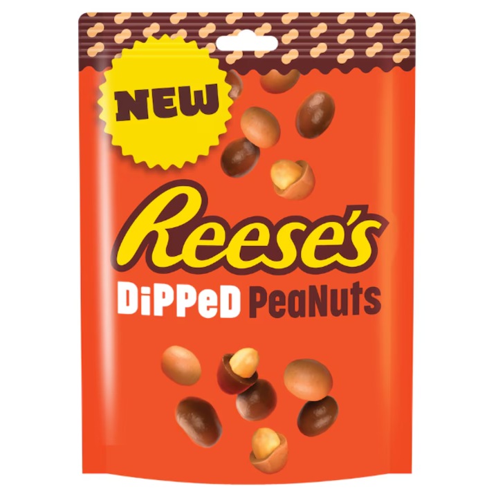 Reese's Dipped Peanuts 90 g, Alune Invelite in Ciocolata si Unt de Arahide
