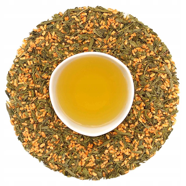 Ceai verde Genmaicha cu orez prajit 100g, Winoszarnia, aroma de nuci, fara aditivi