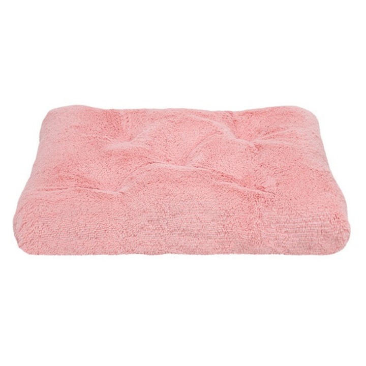 MIMIKO Pets Shaggy kutyaágy téglalap alakú 65x45 cm, hipoallergén, csúszásmentes, rózsaszín