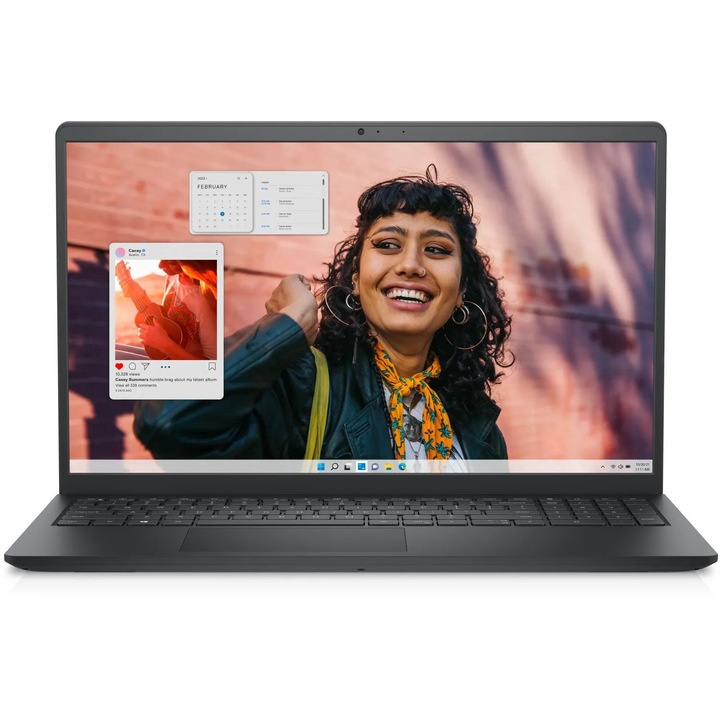 Laptop Dell Inspiron 3530 3530-8026 32, 15,6 hüvelykes 1920 x 1080, Intel I5-1334U 10 C / 12 T, 1,3 GHz - 4,6 GHz, 12 MB gyorsítótár, 55 TB, SSD, 32 GB Irphi, XDR4 Windows 11 Home, fekete