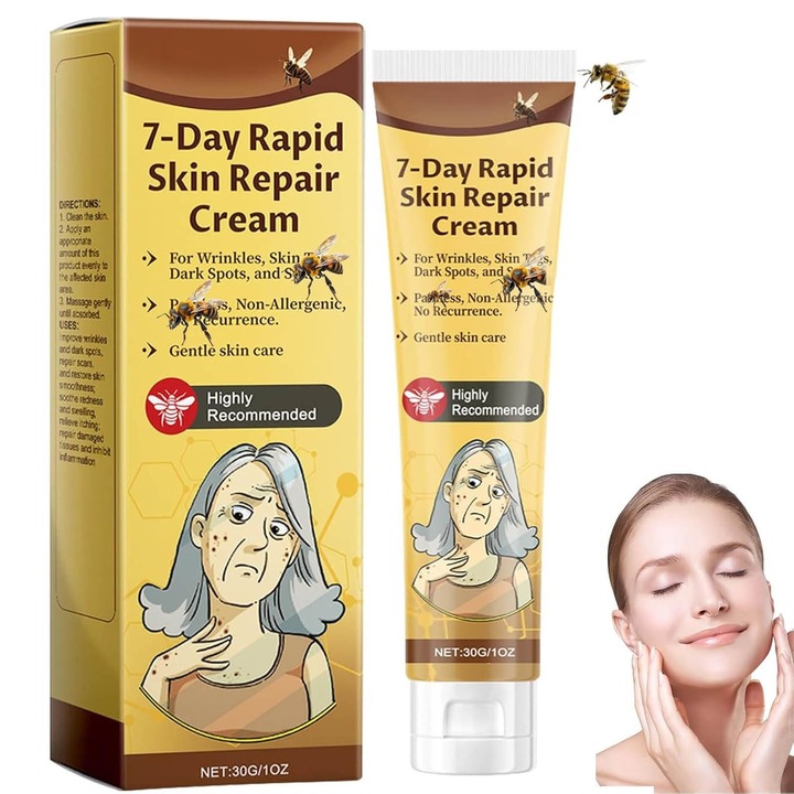 Arckrém, Bibubibu, 7 napos gyorsregeneráló, hidratáló, hegekre és finom vonalakra, 50ml