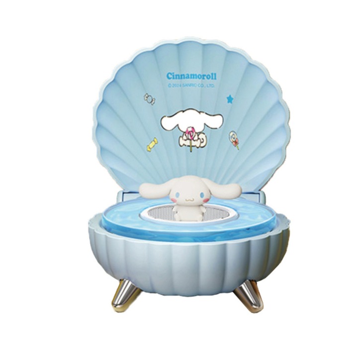 Hordozható hangszóró, 2 az 1-ben, Hangszóró/Éjszakai fény, Vezeték nélküli Bluetooth hangszóróház, Vezeték nélküli hangszóró kültéri és beltéri használatra, Bluetooth 5.0, USB Type-C töltés, Gyermeknapi karácsonyi ajándék, Kék, 120x120x66mm