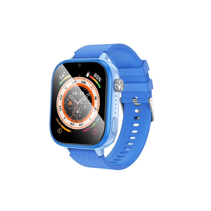 SmartWatch Hoco (Y101 4G), за деца, BT 5.0, Мултифункционален + телефон, NanoSIM, 680mAh, Multilanguage, Син