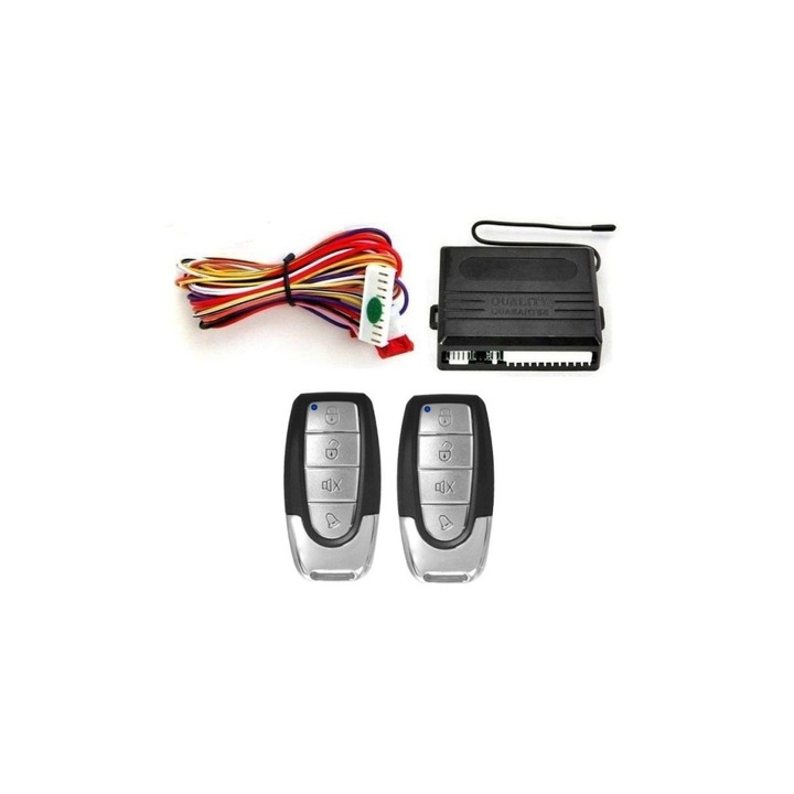 Set2 telecomenzi cu 4 butoane pentru inchidere centralizata cu modul si iesire pentru sirena