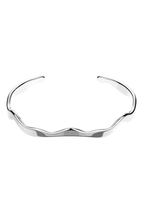 Amelia Parker, Bratara din otel inoxidabil cu model in valuri, Argintiu