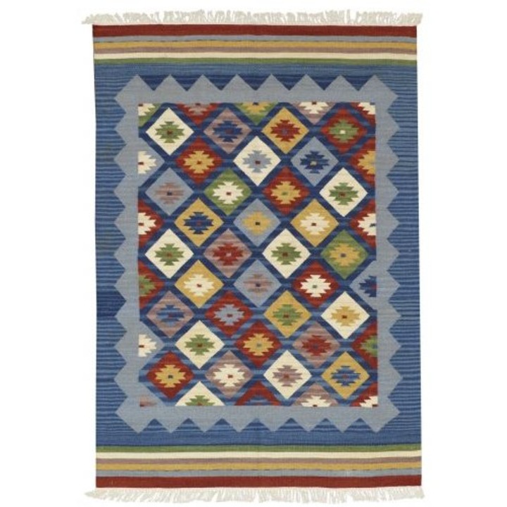 Bakero Covor Kelim classic K-14 dark blue (170x230 cm)