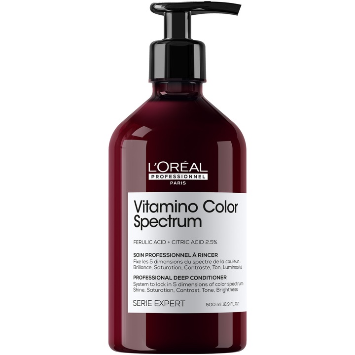 Balsam pentru par vopsit L’Oreal Professionnel Serie Expert Vitamino Color Spectrum, pentru fixarea culorii, par mai matasos & puternic, 500ml