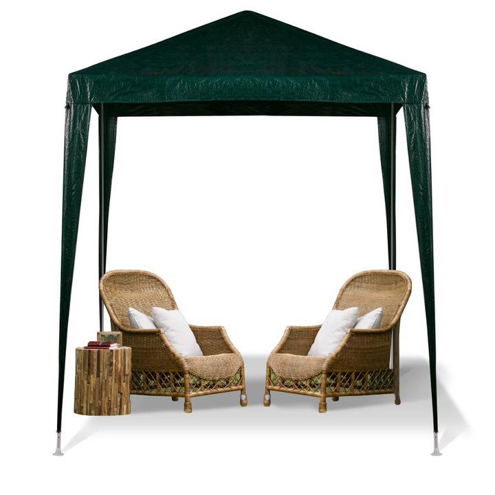 Pavilion gradina Top Gift 2x2x2,5m, material PE 110g/m2, verde, set complet