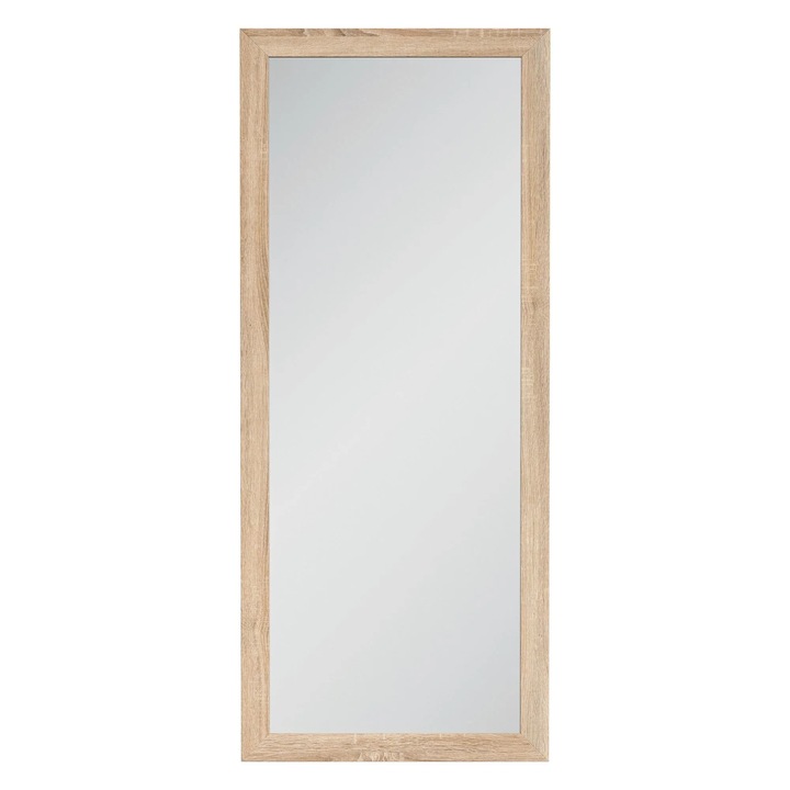 Oglinda KASPIAN-LUS-50, PAL infoliat, 49x2x116 cm, stejar