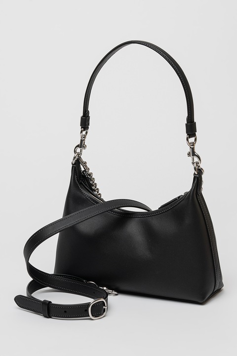 COACH, Geanta de piele cu bareta de umar Juliet, Negru