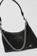 COACH, Geanta de piele cu bareta de umar Juliet, Negru