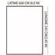 Perdea voal simplu culoare alb Basic Liz Line, cu rejansa 600x245cm - RD036M