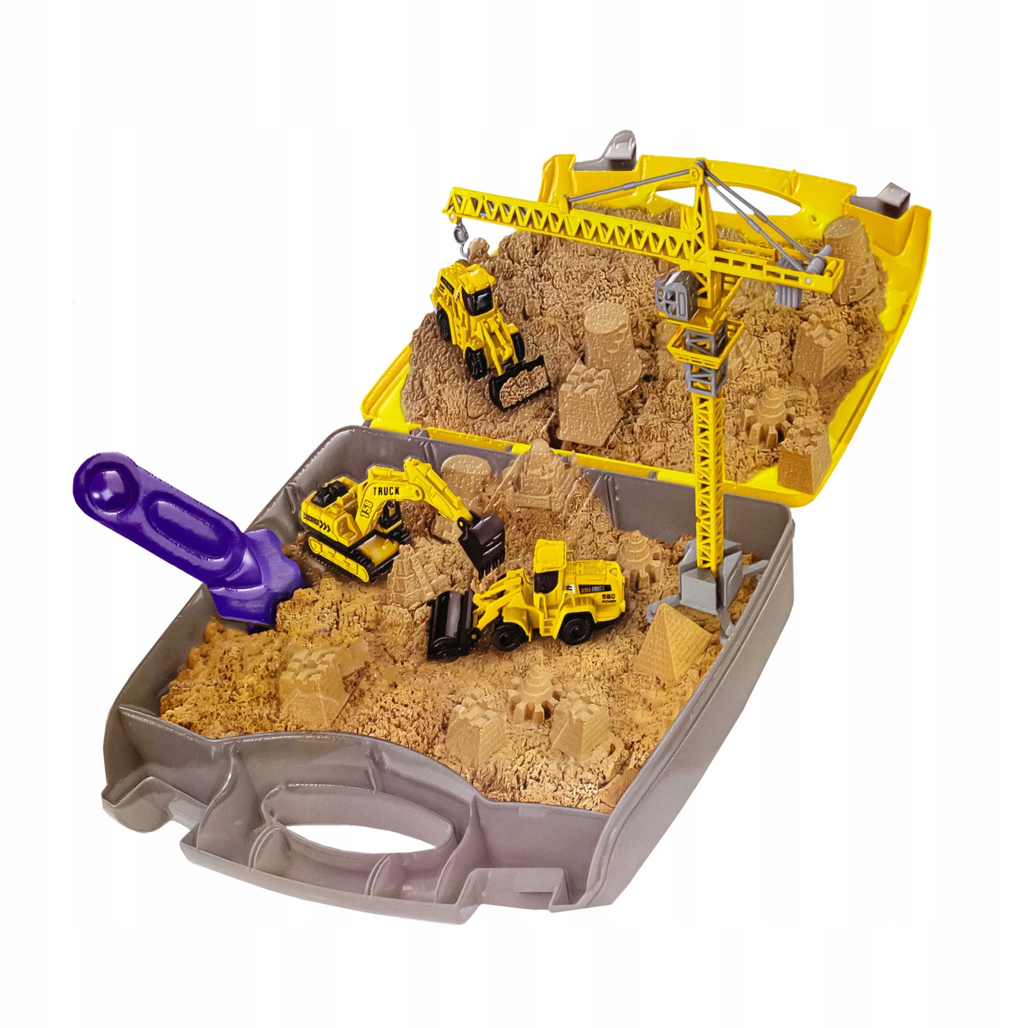 Kinetikus homok építőipari járművek nagy XXL készlet gyerekeknek ...
