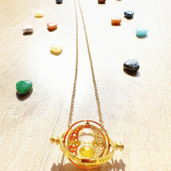 Collana Hermione Time Turner Di Harry Potter, Clessidra Rotante, Accessorio Cosplay Nuovo
