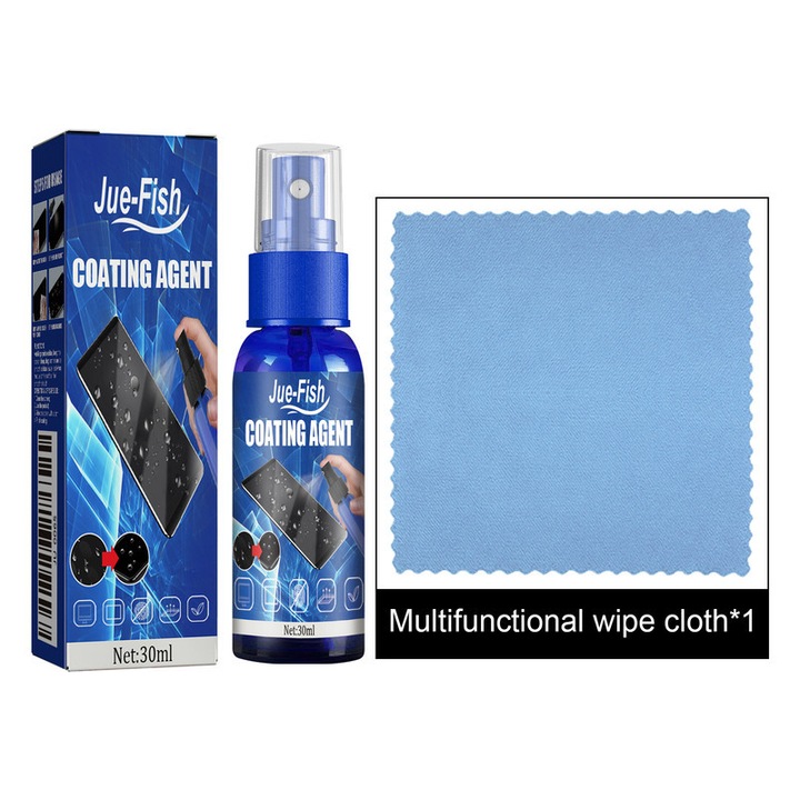 Spray protector lichid pentru ecrane, JUE-FISH, 30ml, transparent, pentru telefoane mobile si tablete