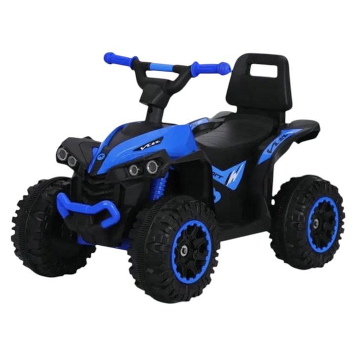 NOVOKIDS™ Little Monster ATV с функция скутер без педали за деца, с песни и светлини, максимум 25 кг, детска кола, удобна седалка, син