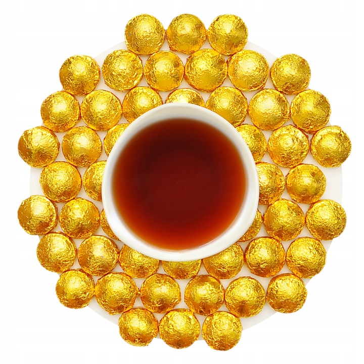 Ceai rosu Pu Erh Tuocha Gold, , winoszarnia, 50g, China, ambalaj cu deschidere usoara