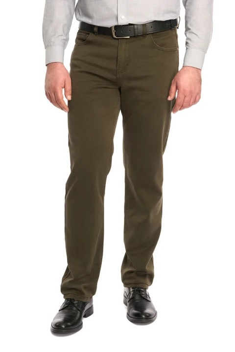 Klasszikus férfi nadrág, egyenes szabással, Khaki