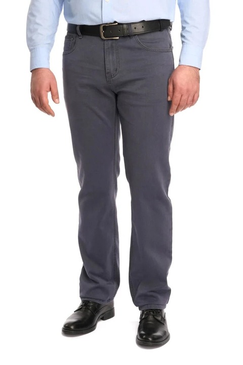 Pantaloni barbatesti clasici croiala dreapta, gri, W38