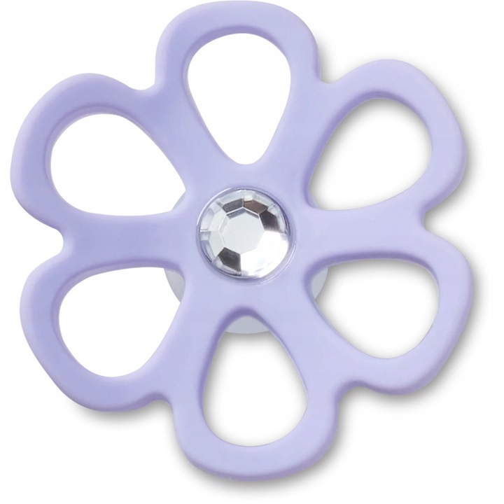 Crocs, Accesoriu incaltaminte Jibbitz, Purple Cut Out Flower, Multicolor