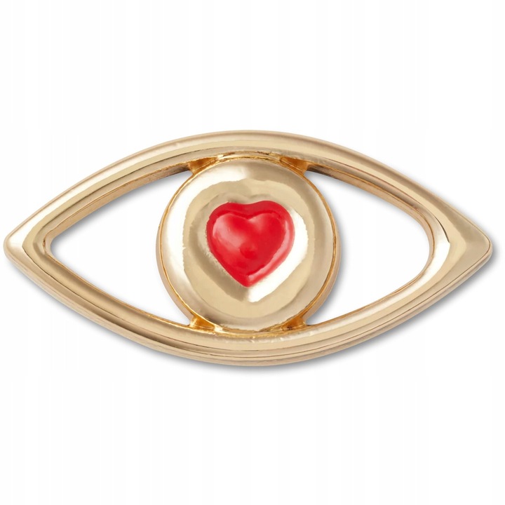 Crocs, Accesoriu incaltaminte Jibbitz, Heart Eye, Multicolor