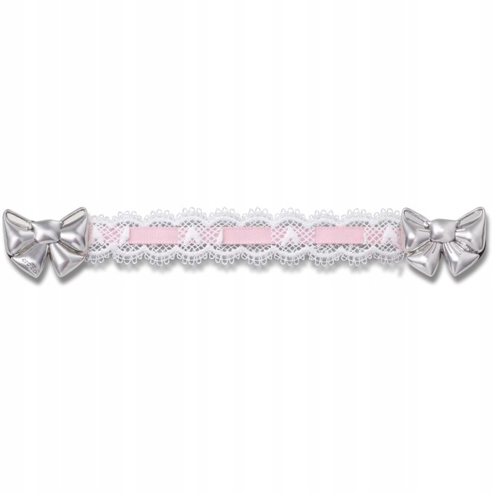 Crocs Cipő kiegészítő Jibbitz, Csipke rózsaszín szalag lánc, Többszínű