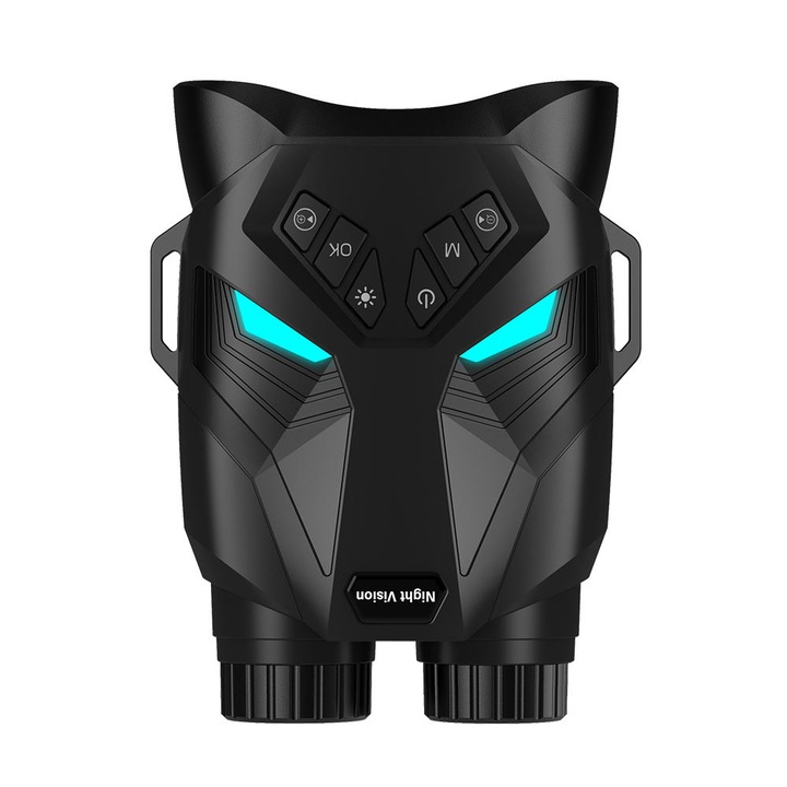 Binoclu Digital Profesional cu Night Vision 4K, zoom digital 8x, ecran IPS 3 inch (480 x 854), acumulatori 2 x 2000 mAh, 48 Mpx, negru