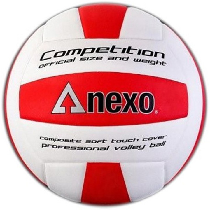 Minge volei NEXO Competition, alb/rosu