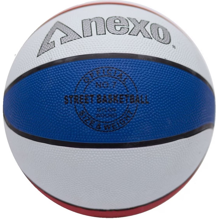 Minge baschet NEXO Street, alb/albastru/rosu