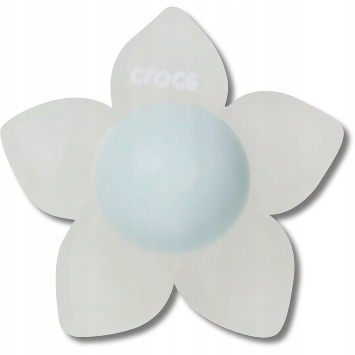 Crocs, Accesoriu incaltaminte Jibbitz, Iridescent Flower Blue, Multicolor