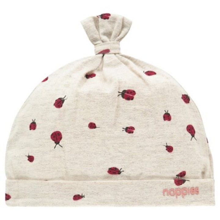 Caciula bebe, Noppies, din bumbac, cu gargarite, Camas, 3-6 luni