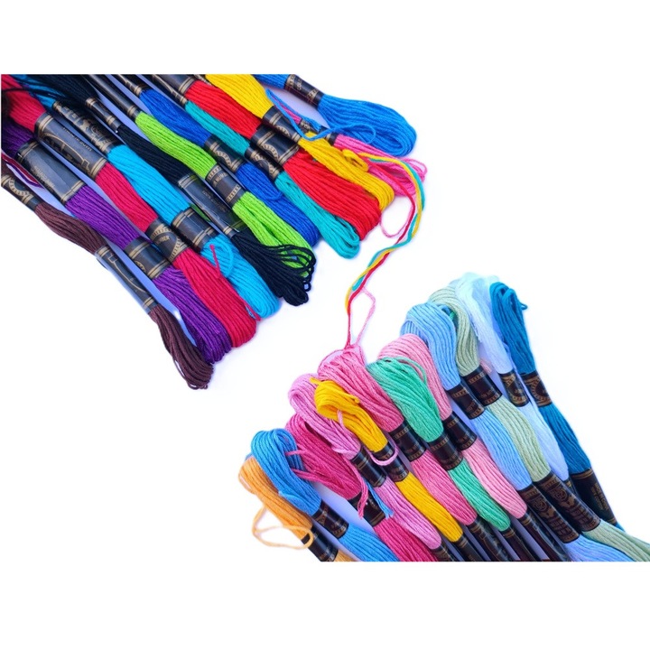 Set Ata Mouline Goblen – 24 Jurubite, 8m per jurubita, 100% Bumbac, Multicolor