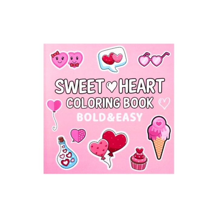Carte de Colorat, Sweetheart, Coperta Cartonata, Desene Animale Haioase, pentru Copii