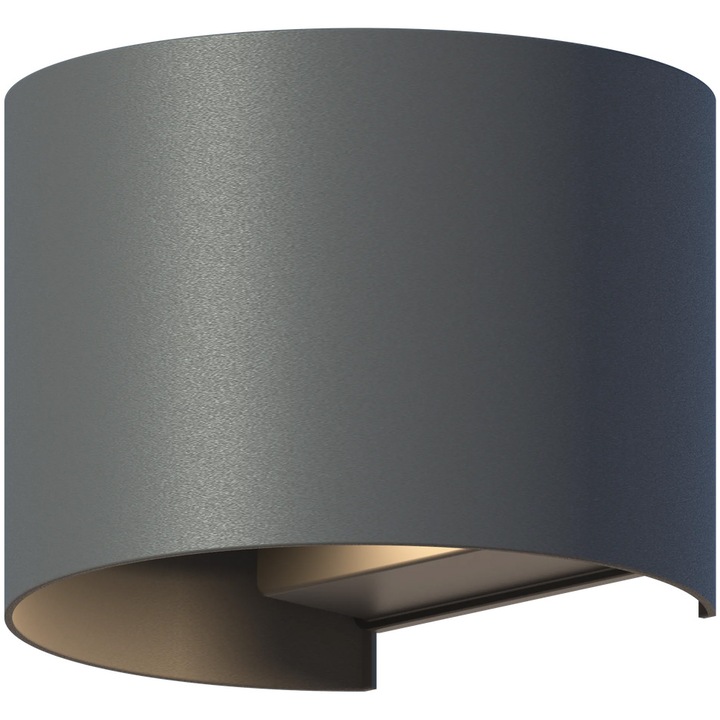 Calex Verona LED външен аплик, топла бяла светлина 3000K, 7W, IP54, клас F, черен
