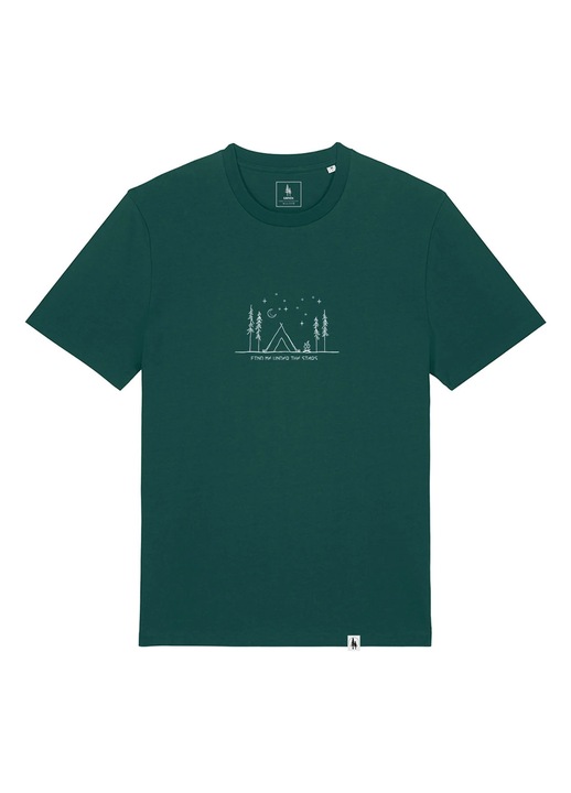 Tricou unisex, Find me under the stars, Glazed Green