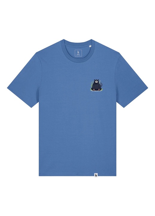 Tricou unisex , Zen Bear, Albastru