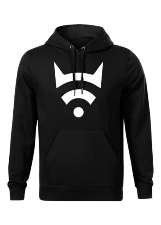 Arasz Merch Hoodie pulóver, pamut, fekete-fehér, M