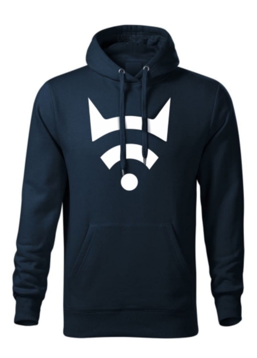 Arasz Merch Hoodie pulóver, pamut, kék-fehér, XL