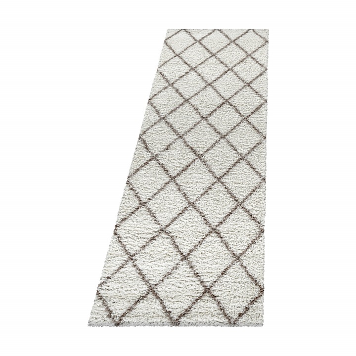 Covor tip Traversa Alvia Crem V1 80x250 cm