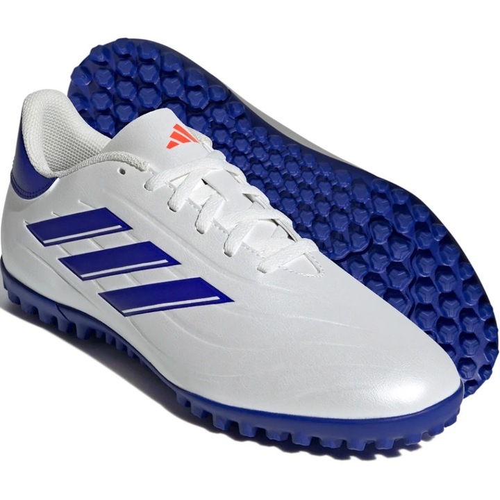Pantofi sport Adidas Copa Pure II Club pentru barbati, alb/portocaliu, Alb/Albastru