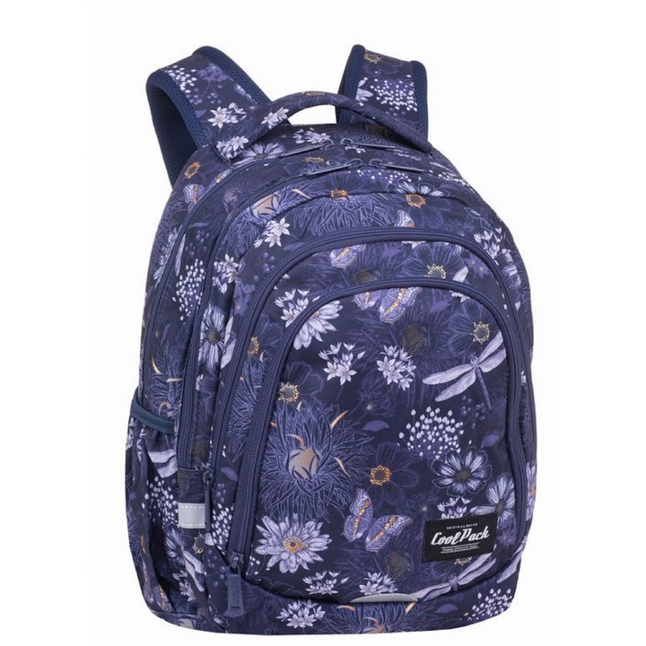 Ghiozdan scolar Coolpack Drafter, 4 compartimente, impermeabil, 44,5x32x19cm, 28 litri