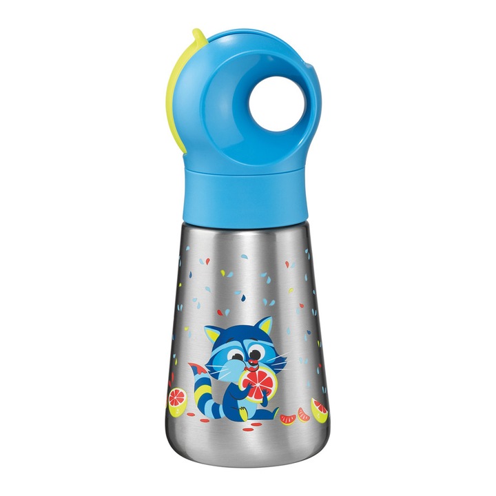 Sticla de apa Maped Picnik Concept Miniz, 350 ml, otel inoxidabil, model raton