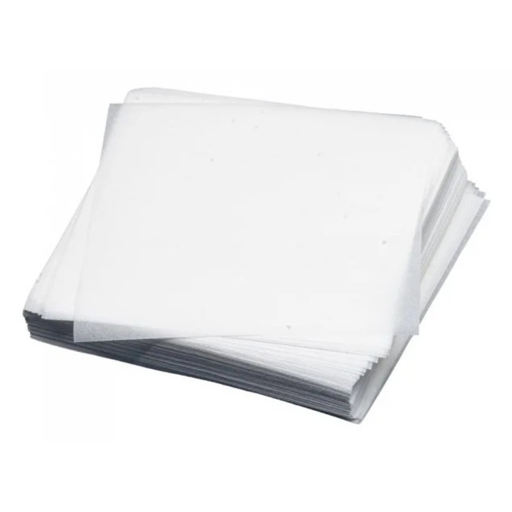 Hartie siliconata, 125x125mm, pentru preparate din carne si de patiserie (500buc)