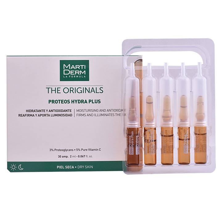 Ampoule Tratamente si seruri pentru ten, MARTIDERM, THE ORIGINALS PROTEOS HYDRA PLUS, 30 x 2 ml